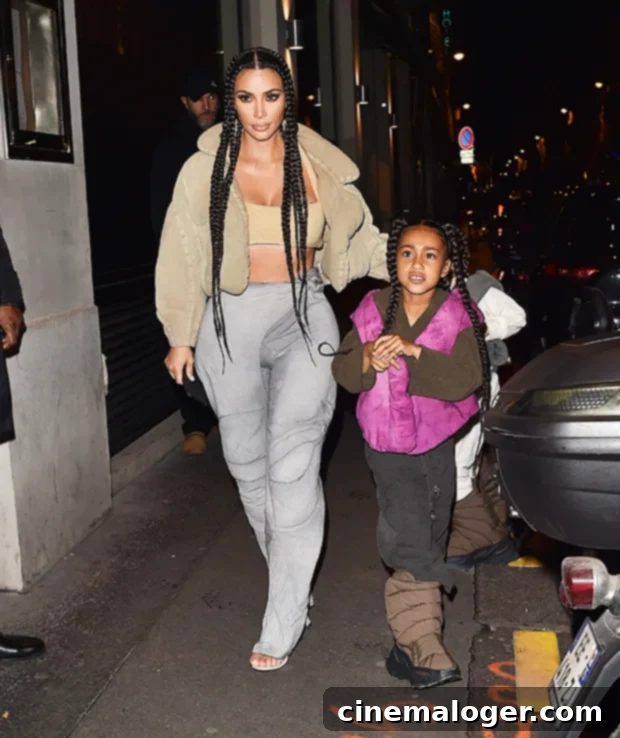 Proud Kim Kardashian Weeps As North West Takes Center Stage At Kanye's Show 2 kim kardashian north west