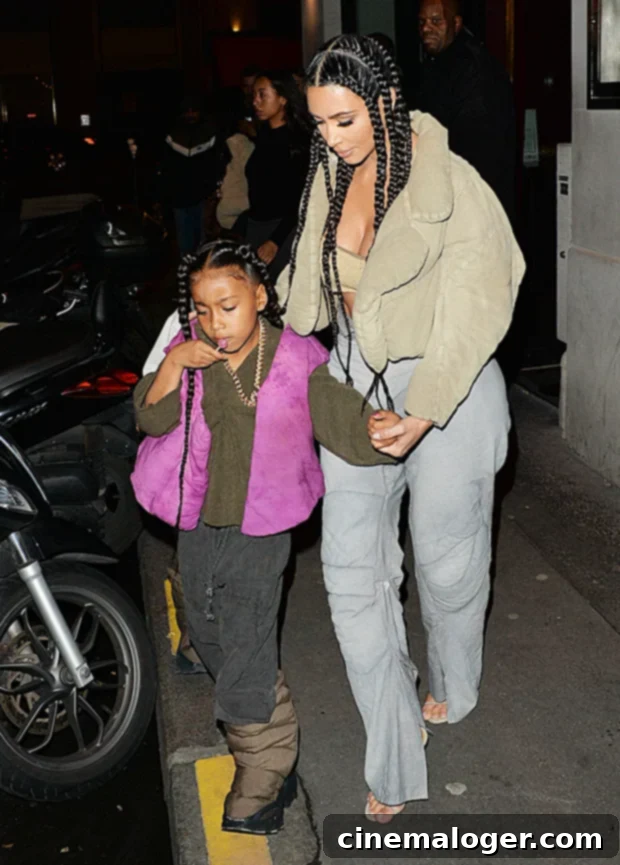 Proud Kim Kardashian Weeps As North West Takes Center Stage At Kanye's Show 3 kim kardashian north west