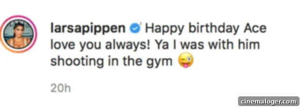 Larsa Pippen Reveals Enduring Love for Scottie on His 55th Birthday Despite Separation 2 Larsa Pippen's birthday wish to Scottie, featuring a throwback photo of the couple holding hands, emphasizing their friendly post-divorce relationship.