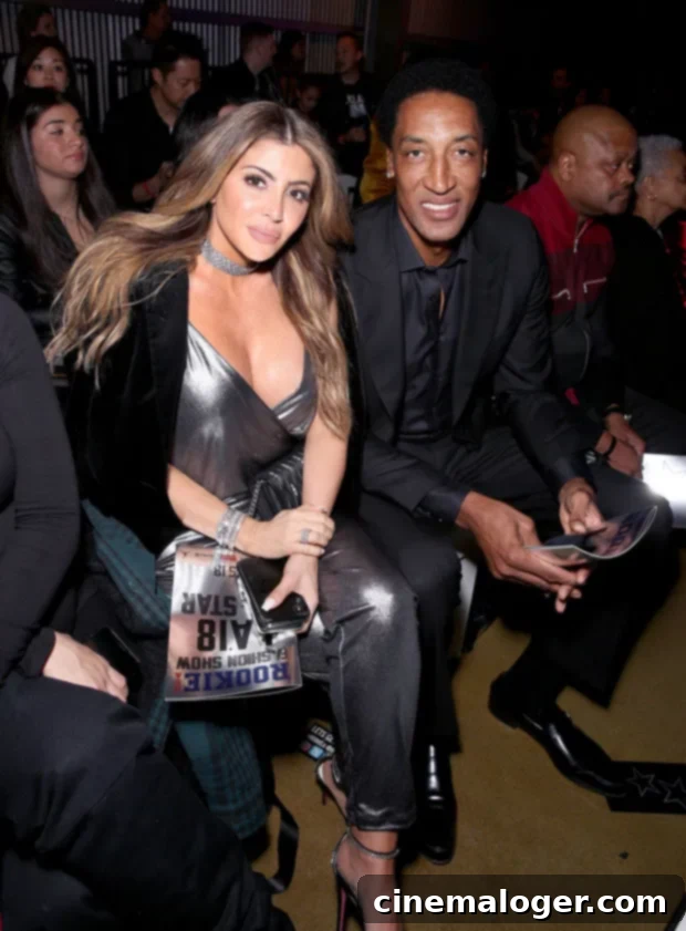 Larsa Pippen Reveals Enduring Love for Scottie on His 55th Birthday Despite Separation 3 Former couple Larsa and Scottie Pippen photographed together at a public event, showing their continued public presence.