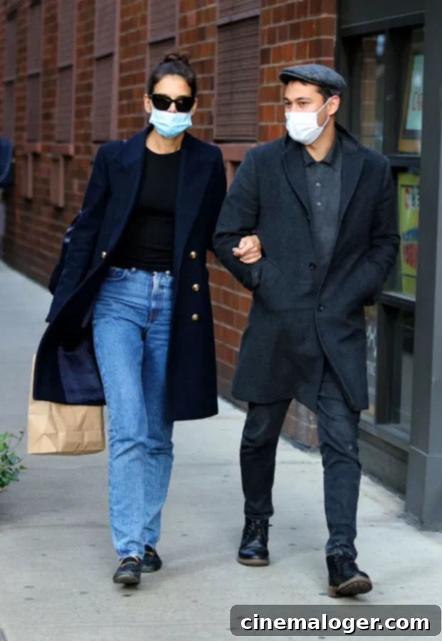 New Romance Blooms for Katie Holmes in Floral Dress with Emilio Vitolo Jr. 2 Katie Holmes and Emilio Vitolo Jr.
