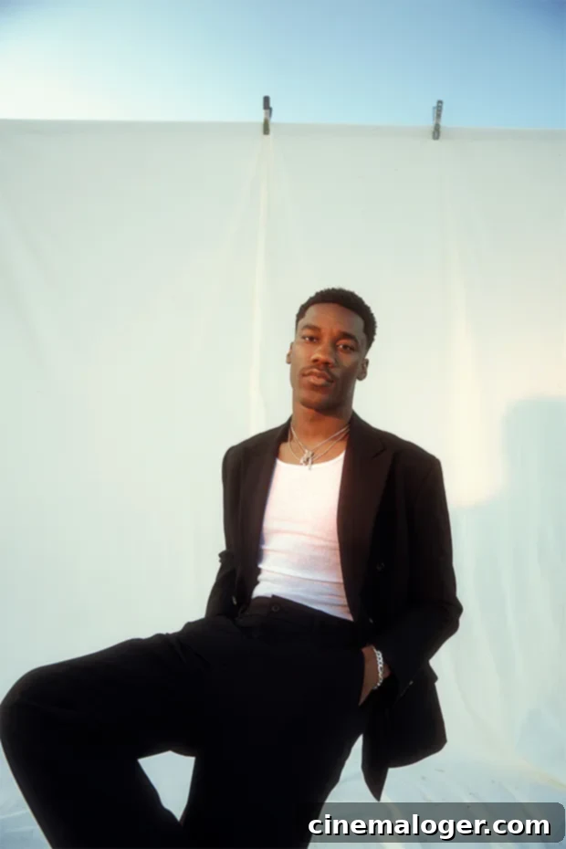 Giveon's EP: The Final Act of a Life Chapter 2 Giveon, a rising R&B star, poses for a captivating photoshoot, reflecting his unique style and powerful presence.