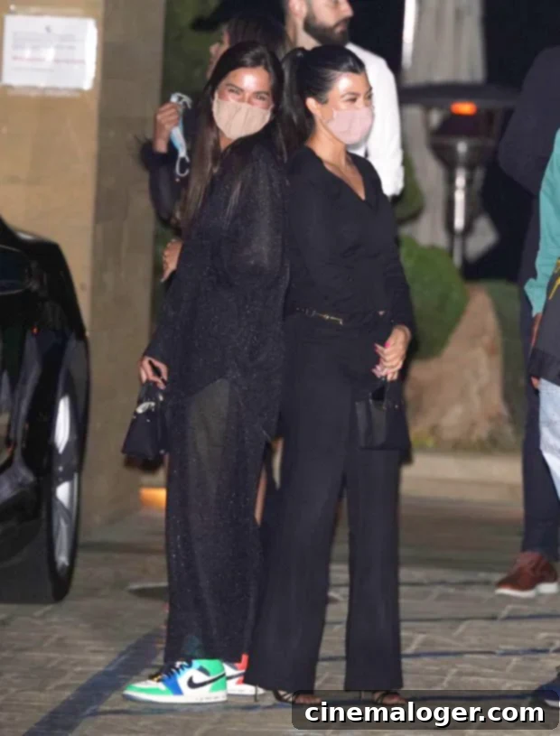 Kourtney Kardashian Praises Real Friendship With Addison Rae On Her 20th Birthday 3 Kourtney Kardashian and Addison Rae leaving Nobu restaurant