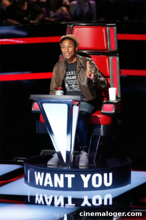 The Voice's Star-Studded Legacy: A Look at Every Coach in the Red Chair 11 pharrell williiams