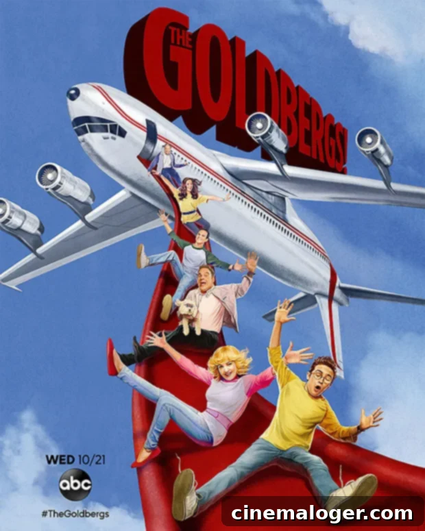 The Goldbergs: Erica Questions Beverly's Miami Mystery 3 The Goldbergs season 8 premiere pays tribute to the classic comedy film 'Airplane!', featuring a scene recreating iconic moments from the movie's airplane setting.