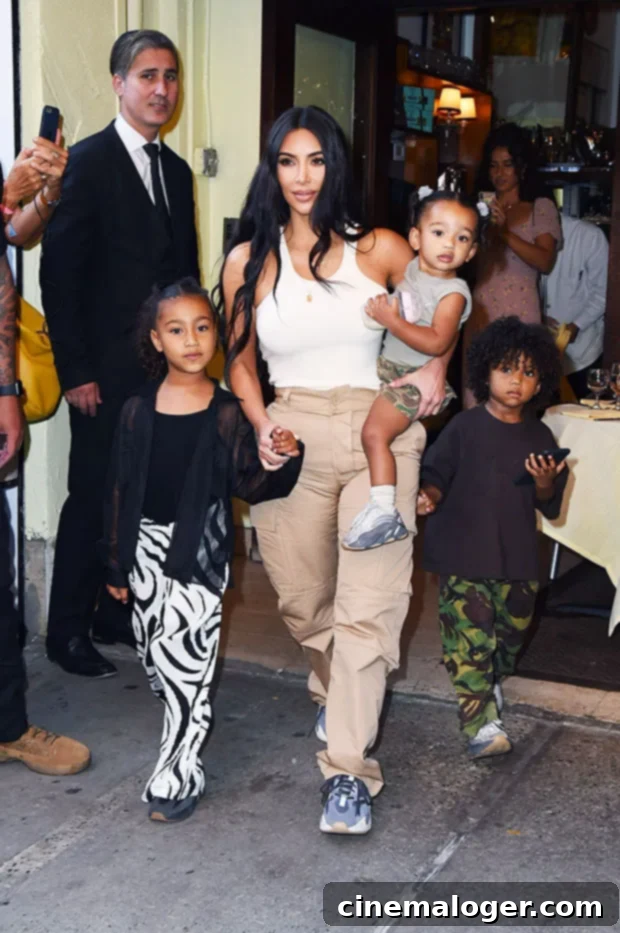 Kim Kardashian's Kids Shriek During Spooky Halloween Decor Tour 2 kim kardashian