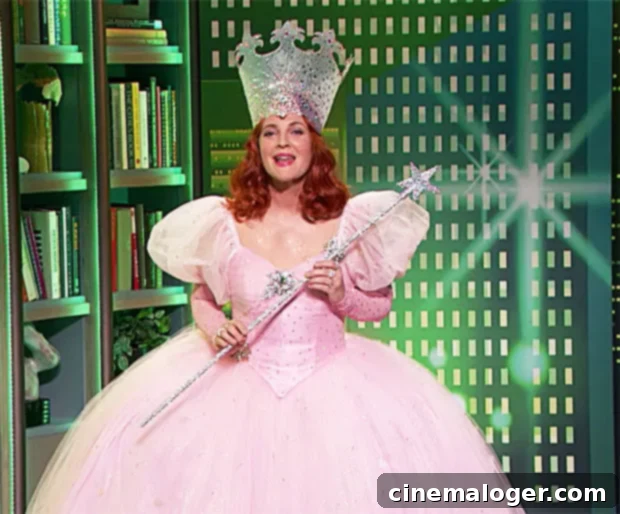 Drew Barrymore Bewitches As Glinda For Her Talk Show's Magical Halloween Debut 2 Drew Barrymore