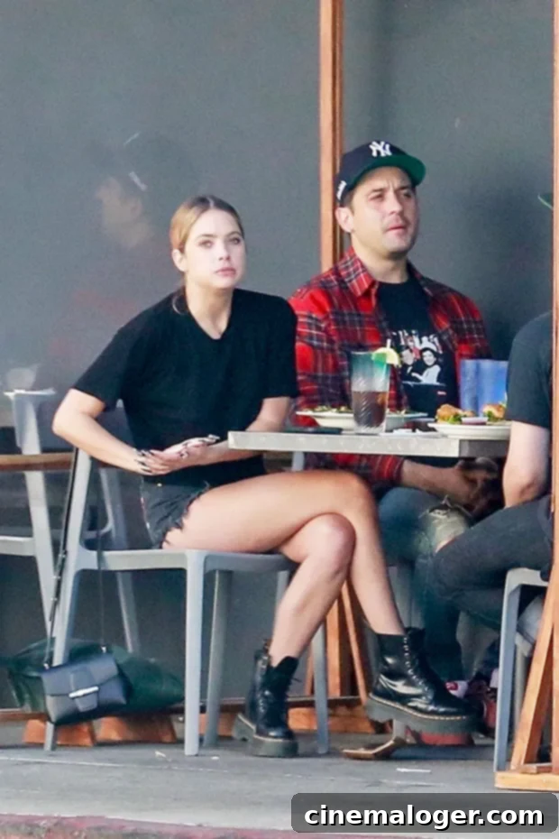 Ashley Benson's Election Day Look: Daisy Dukes for G-Eazy Lunch 2 geazy
