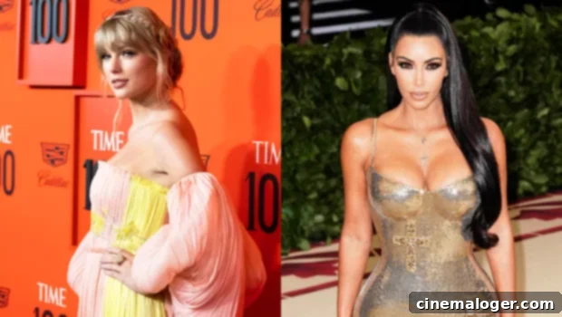 The 7 Biggest Celebrity Feuds of 2020: Taylor Swift and Kim Kardashian's Showdown 2 Taylor Swift, Kim Kardashian