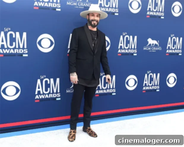 AJ McLean's Sobriety Success: The Pandemic's Unlikely Catalyst 3 AJ McLean at Academy of Country Music Awards