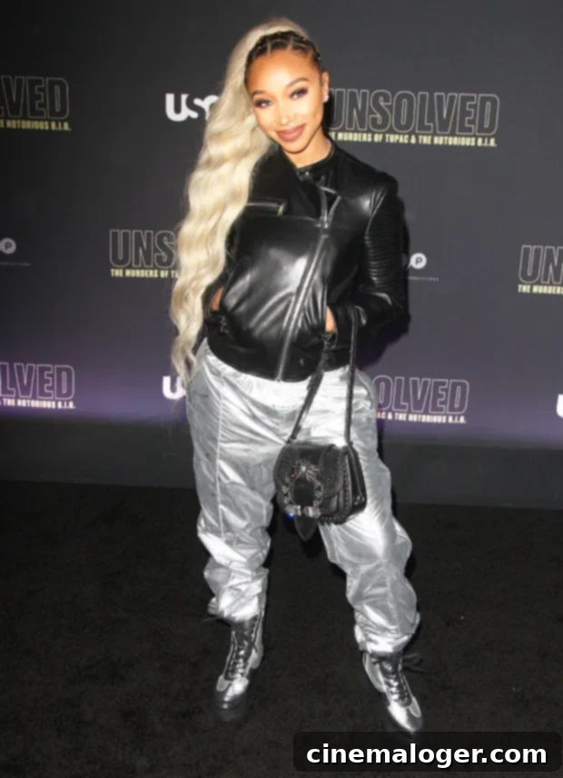 Zonnique Pullins Drops Heiress Hint While Keeping Baby's Face Hidden 2 Zonnique Pullins at a USA Network premiere