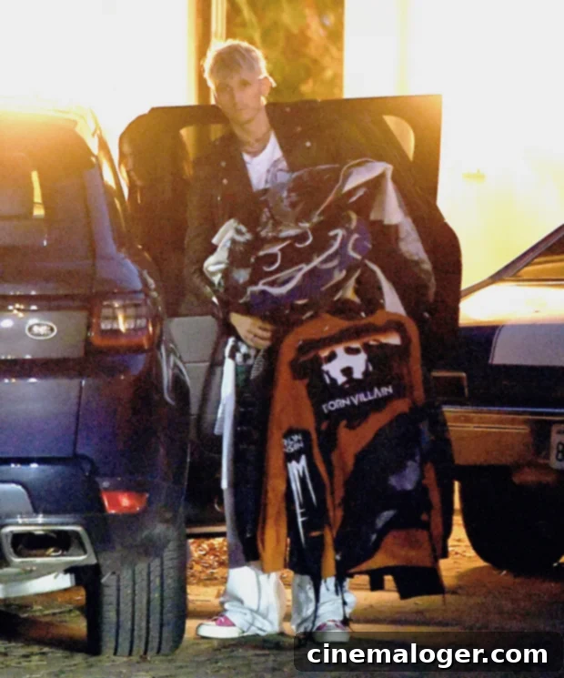 Megan Fox And Machine Gun Kelly Pack Up For Their New Home 2 machine gun kelly