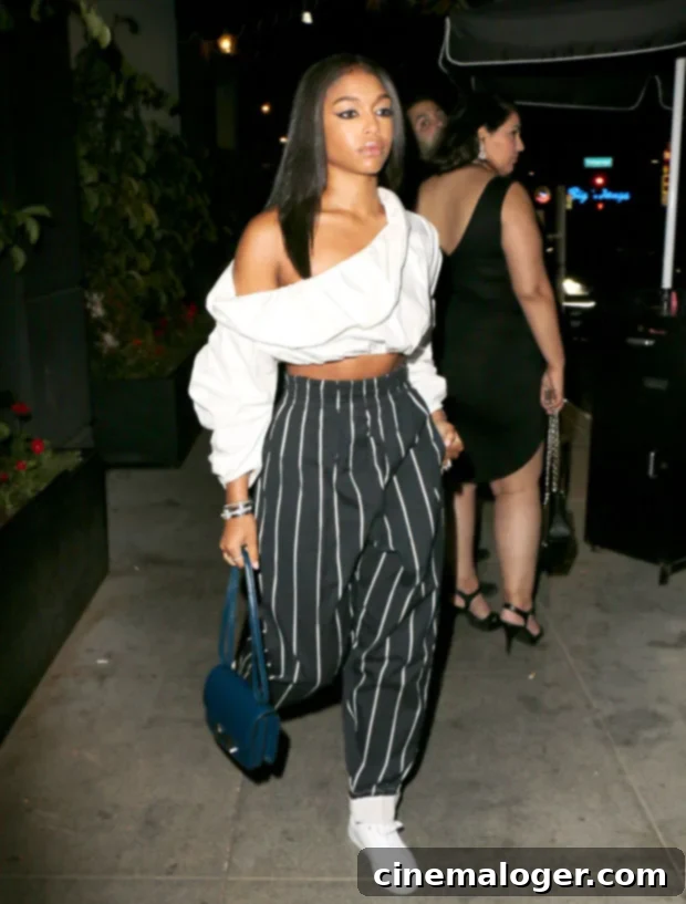 Lori Harvey looking stylish