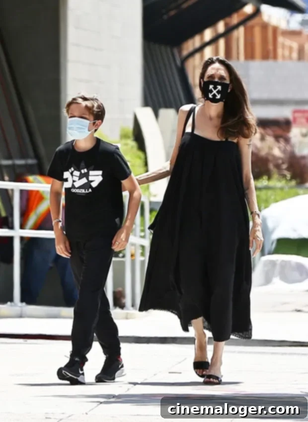 Angelina Jolie Prioritizes Normalcy For Kids Through Shopping 2 angelina jolie shiloh
