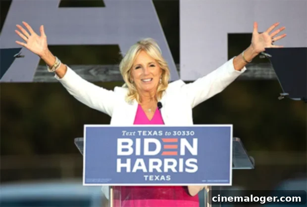 Jill Biden, wife of Democratic presidential candidate and former Vice President Joe Biden.
