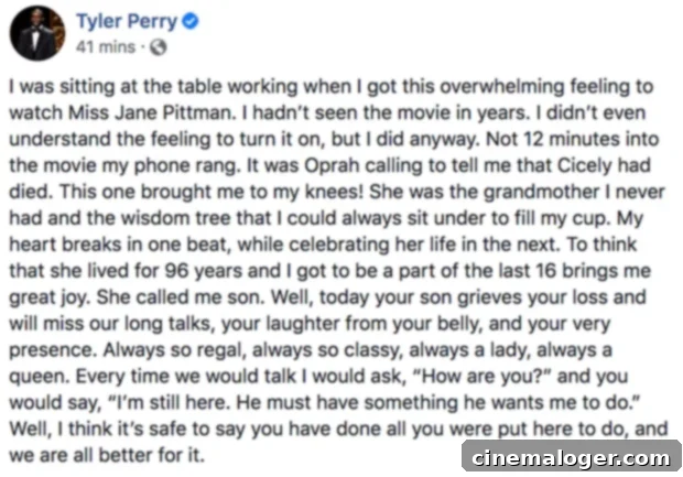 Tyler Perry and Viola Davis Lead Stars Mourning Cicely Tyson 2 Tyler Perry, Cicely Tyson