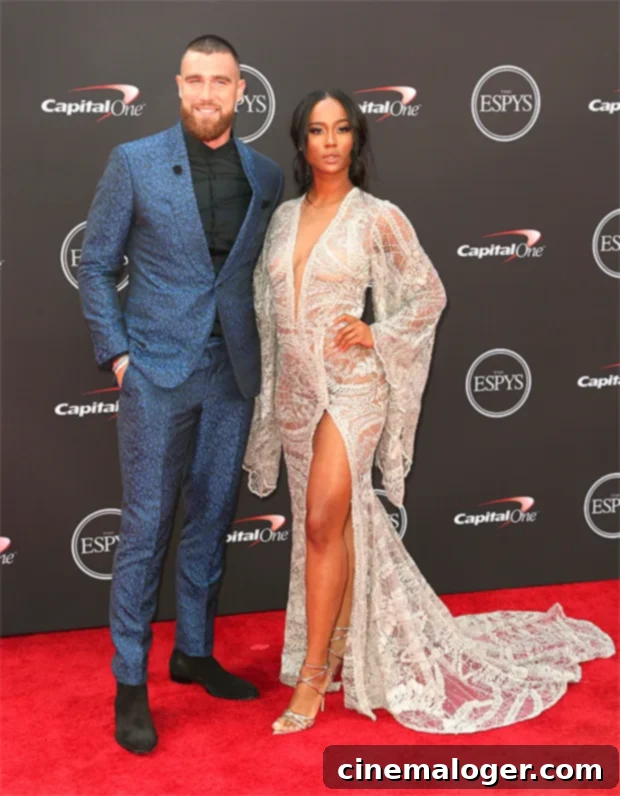 Kayla Nicole Revealed: Inside the World of Travis Kelce's Ex 3 Travis Kelce and Kayla Nicole at 2018 ESPY Awards.