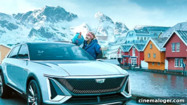Will Ferrell looking confused in GM's Super Bowl ad about Norway's electric vehicle lead.