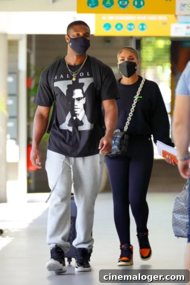 Lori Harvey and a Shirtless Michael B. Jordan Channel B and Jay on Yacht with Cigars 2 Lori Harvey Michael B. Jordan Birthday Tribute Pics