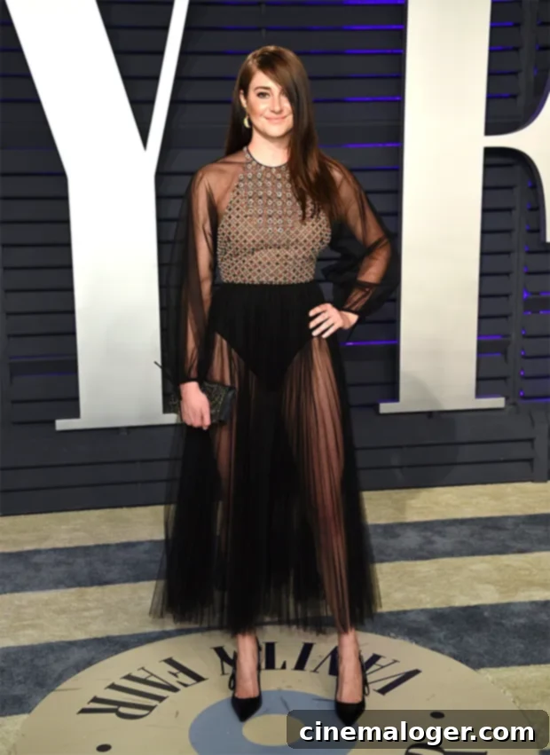 Aaron & Shailene's First Post-Engagement Valentine's Day Revealed 2 Shailene Woodley arrives at the Vanity Fair Oscar Party