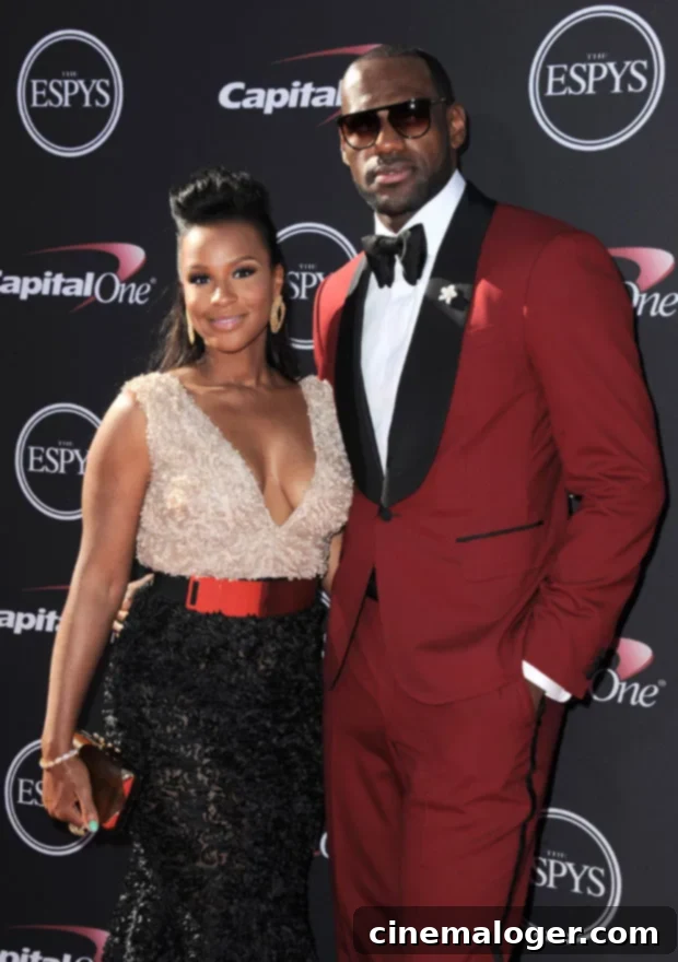 Savannah James Delights Over Hidden Wedding Photo, Igniting Vow Renewal Speculation 3 LeBron and then-fiancée Savannah Brinson at the ESPY Awards in 2013