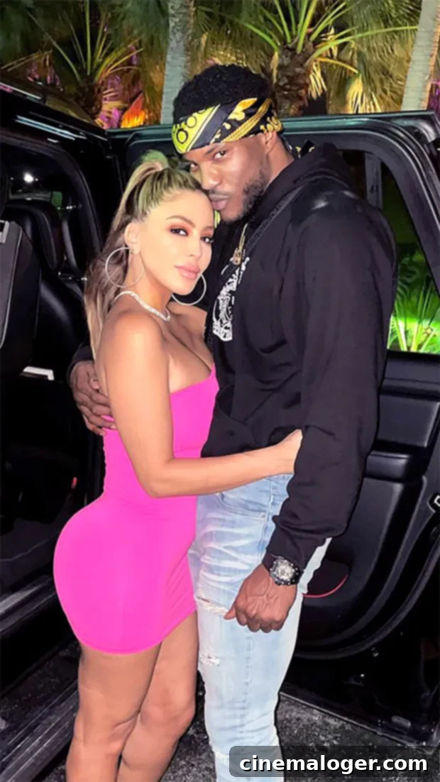Larsa Pippen and Malik Beasley