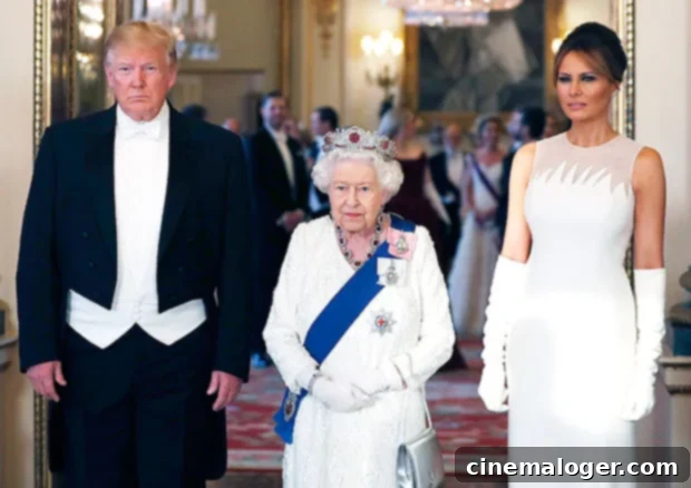 Dave Chappelle Reveals Celebs Left Dirty Notes For Trump Staff At White House 2 Donald Trump, Melania Trump, Queen Elizabeth