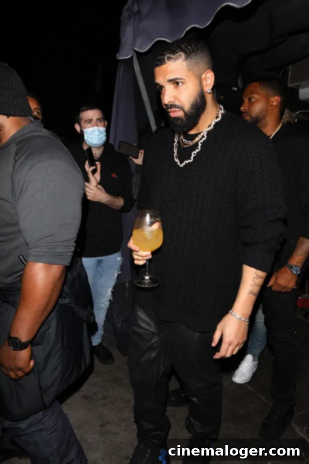 Amber Rose and Drake Kanyes Ex Meets His Foe in LA 3 Drake at The Nice Guy