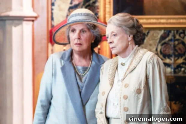 Downton Abbey 2 Everything You Need to Know 4 Penelope Wilton, Maggie Smith in ‘Downton Abbey: A New Era’
