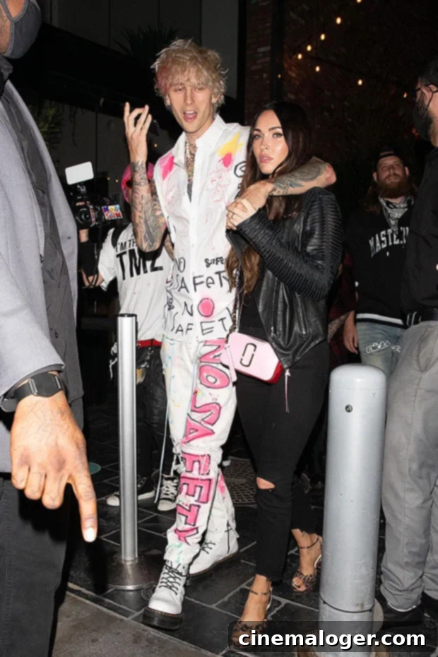 Megan Fox and Machine Gun Kelly's Contrasting Black and White Styles for Pre-Birthday Date 3 Machine Gun Kelly and Megan Fox