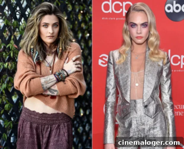 Paris Jackson and Cara Delevingne