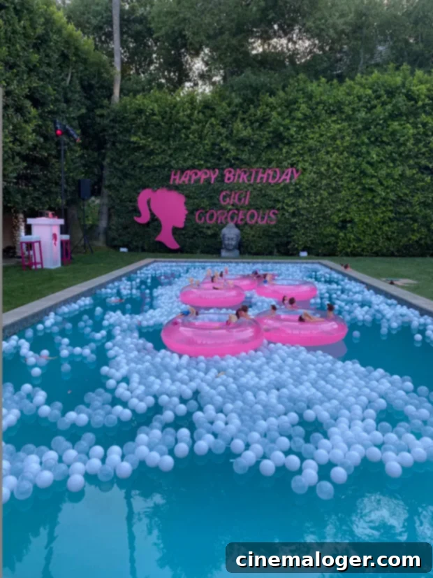 Gigi Gorgeous Unveils Unseen Photos From Her Surreal Barbie Birthday Bash 3 Gigi Gorgeous' Barbie-themed backyard birthday party decor