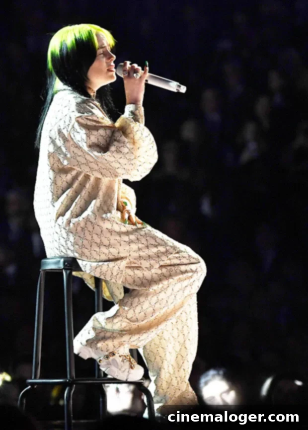 Billie Eilish at the 62nd Annual Grammy Awards