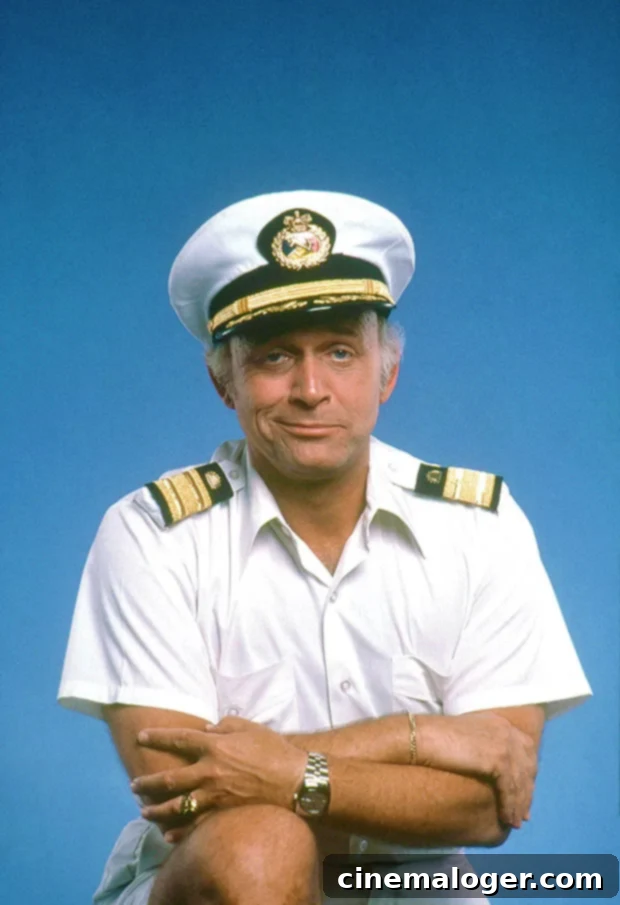 Gavin MacLeod at 90: Five Surprising Insights Into The Love Boat's Beloved Captain 2 Gavin MacLeod as Captain Merrill Stubing on The Love Boat