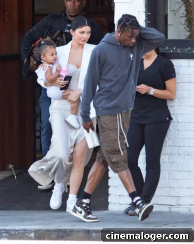 Kylie Jenner Drenched Stormi Webster and Travis Scott's Water Balloon Ambush 2 stormi