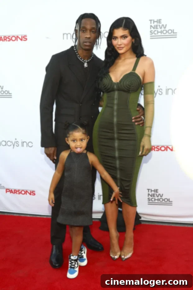 Stormi Webster Steals the Show with Kylie and Travis Scott at Parsons Benefit 4 Travis Scott, Kylie Jenner, Stormi Webster