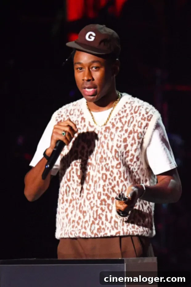 Tyler, The Creator Apologizes to Selena Gomez for Old Tweets on New Track 2 Tyler the Creator at the 40th Brit Awards in London
