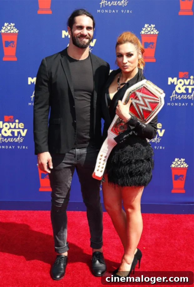 WWE Stars Seth Rollins and Becky Lynch Marry Six Months After First Child's Birth 2 seth rollins and becky lynch