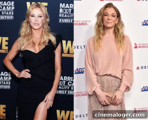 Brandi Glanville's Violent Fantasies About LeAnn Rimes Post-Cibrian Affair 2 Brandi Glanville and LeAnn Rimes together, indicating their reconciled relationship after the Eddie Cibrian scandal.
