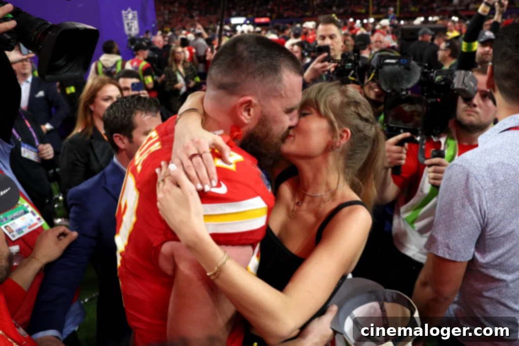 Taylor Swift's Pre-Kelce Chapters: Her Past Relationships Revealed 2 LAS VEGAS, NEVADA - FEBRUARY 11: Travis Kelce #87 of the Kansas City Chiefs and Taylor Swift embrace after defeating the San Francisco 49ers in overtime during Super Bowl LVIII at Allegiant Stadium on February 11, 2024 in Las Vegas, Nevada. (Photo by Ezra Shaw/Getty Images)