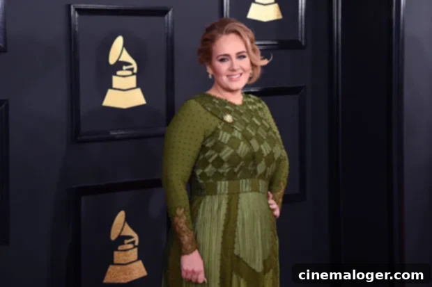 'You Did Us Proud': Adele's Stunning Rare Photo Cheers England's Euro Cup Journey 2 Adele attends the 2017 Grammys. (Shutterstock).