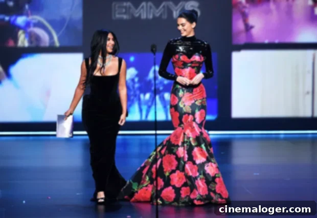Bikini-Clad Kim K Backs Kendall's 818 Tequila 2 Kim and Kendall at the 2019 Emmy Awards.