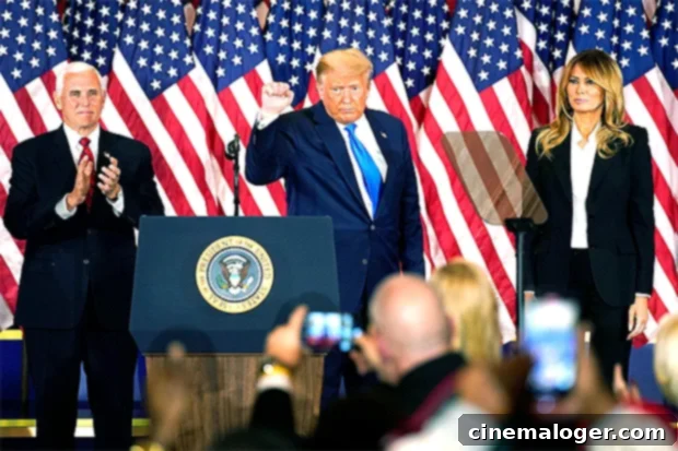 Melania Trump Tried To Stop Donald's White House Election Party 2 Melania Trump at a White House event