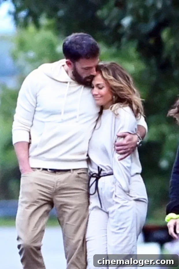 Bennifer Goes Instagram Official at Leah Remini's Birthday Bash 2 Jennifer Lopez and Ben Affleck share a loving embrace, solidifying their rekindled romance with a sweet, candid photo.