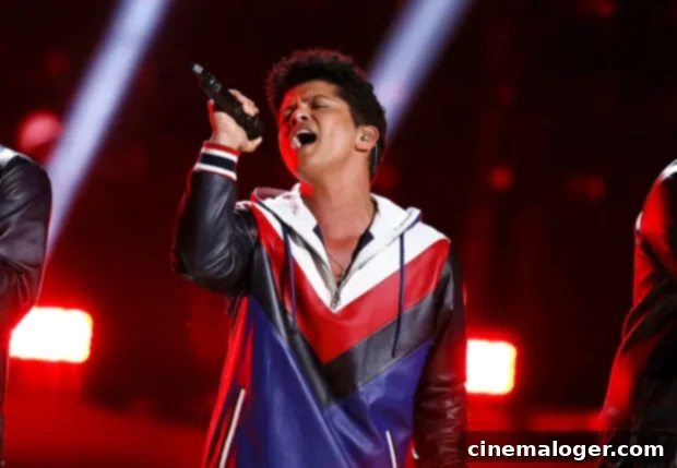The Silk Sonic Experience: Unpacking Bruno Mars and Anderson .Paak's Highly Anticipated Record 7 Bruno Mars performing at the 59th annual Grammy Awards in Los Angeles