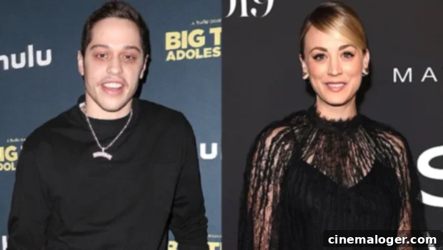 Pete Davidson and Kaley Cuoco enjoying a thrilling ride at Six Flags, smiling and laughing together.