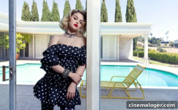 Selena Gomez's Marilyn Monroe Makeover: Blonde Hair & Mini Skirt for Elle Cover 4 selena gomez