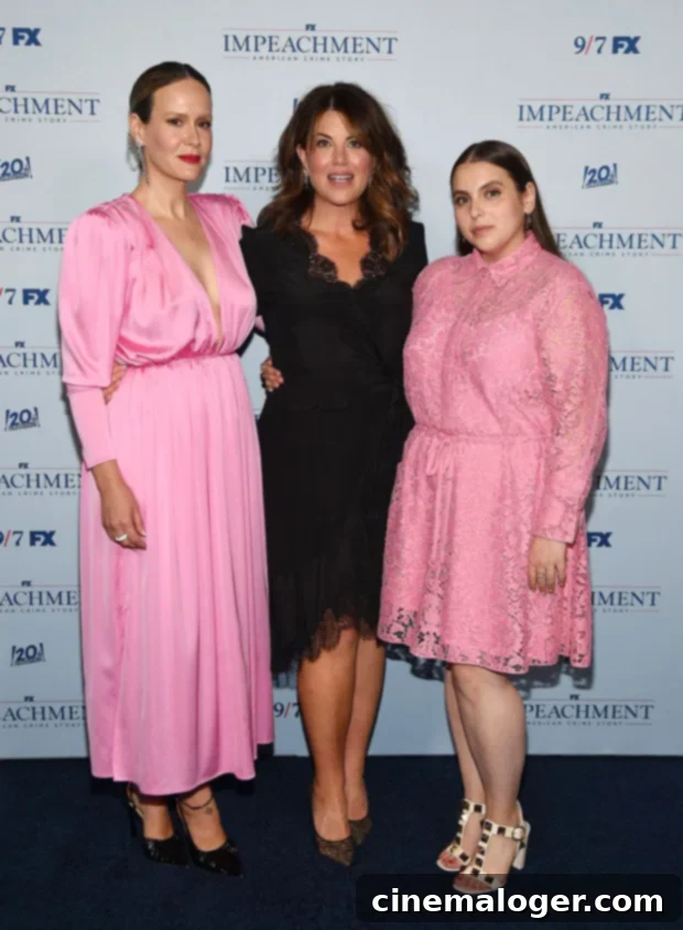 Monica Lewinsky Explains Her Decision On The Impeachment Thong Scene 2 Sarah Paulson, Monica Lewinsky, Beanie Feldstein