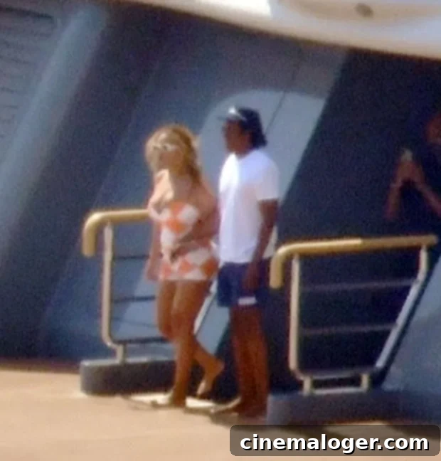 Beyoncé & Jay-Z's Romantic Italian Yacht Escape Post-Tiffany Campaign 2 Beyonce and Jay-Z relaxing on a luxury yacht off the Italian coast