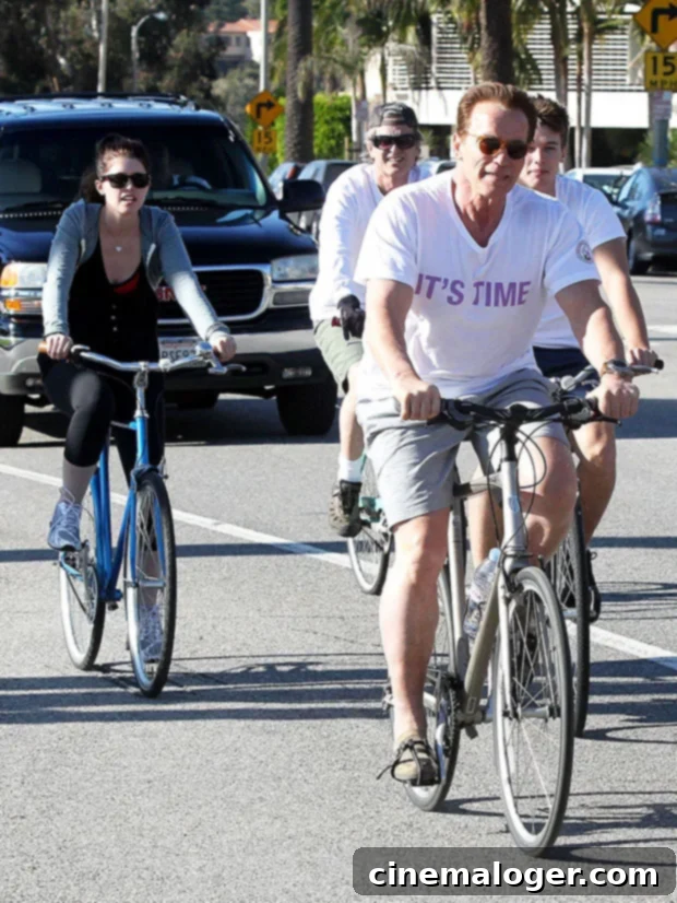 A Notable Absence: Joseph Baena Skips Patrick Schwarzenegger's 28th Birthday 2 Arnold Schwarzenegger & kids